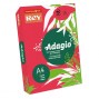 Papel Fotocopia A4 Adagio 80gr (Vermelho Intenso) 500 Folhas