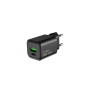 Carregador 1xUSB-C | 1xUSB-A CoolBox Coolbox GAN 25W Carregamento Rápido 3.0 Power Delivery 