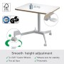 Mesa Apoio Elevatória LEITZ Ergo Small Sit-Stand (Branco)