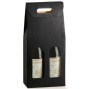 Caixa Cartão Para 2 Garrafas Preto (180x90x340mm)