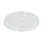 Tampa Redonda 9,5cm PET Transparente Cúpula Com Orifício (50un)