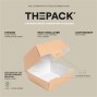 Caixa Cartolina Kraft 1470ml THEPACK 19,6x14x4,5cm (50un)