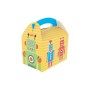 Caixa Kraft Asa Menu Lunch Box Robot