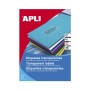 Etiquetas 210x297mm APLI Intempéries Transparente (20 Folhas)