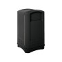 Contentor Lixo RUBBERMAID Landmark Preto (189 Litros)