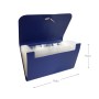 Pasta Classificadora Com Fole PP Elásticos SMARTD 178x115mm (Azul)