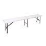 Banco Dobrável PEREL Branco (25x43x180cm)