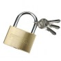 Cadeado 30mm PEREL Dourado (3 Chaves)